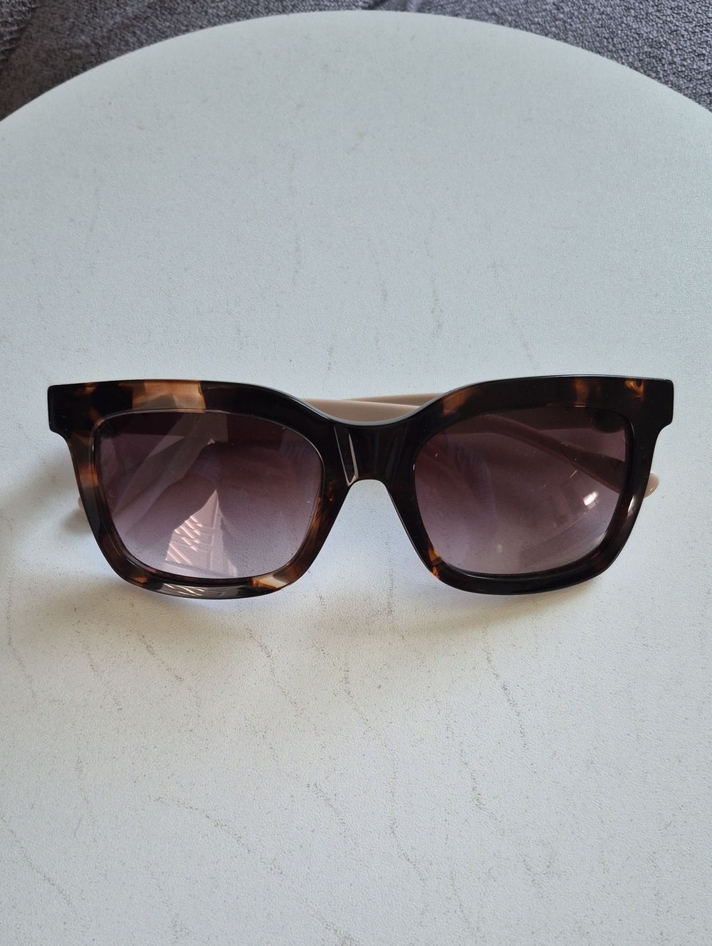 Brighton Ferrara Two-Tone Tortoise Designer Sunglasses Gold Accents